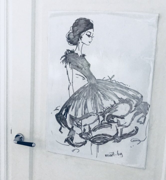 DutchMartin's tweet photo. New #kitchendoordrawing made during another #sundayfunday. Love the French ! https://t.co/oBwWZX0554