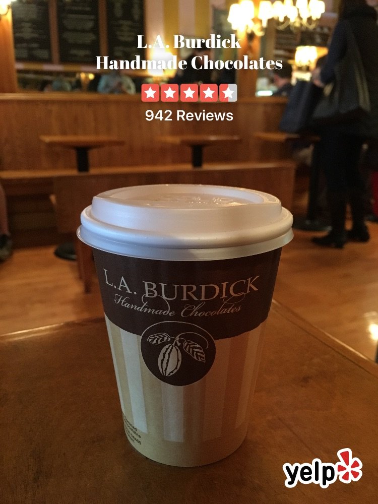 Nosa50's tweet photo. Chai Latte (@ L.A. Burdick Handmade Chocolates) #Yelp #Yelfie https://t.co/etNYvbnL8f https://t.co/fjGuO8WEdE