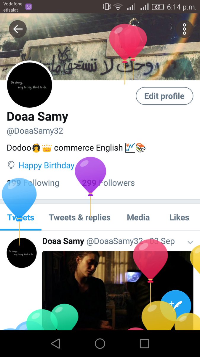DoaaSamy32's tweet photo. It's  a wonderful day 💙👑🎉🎈 https://t.co/gBJ4XEuP46
