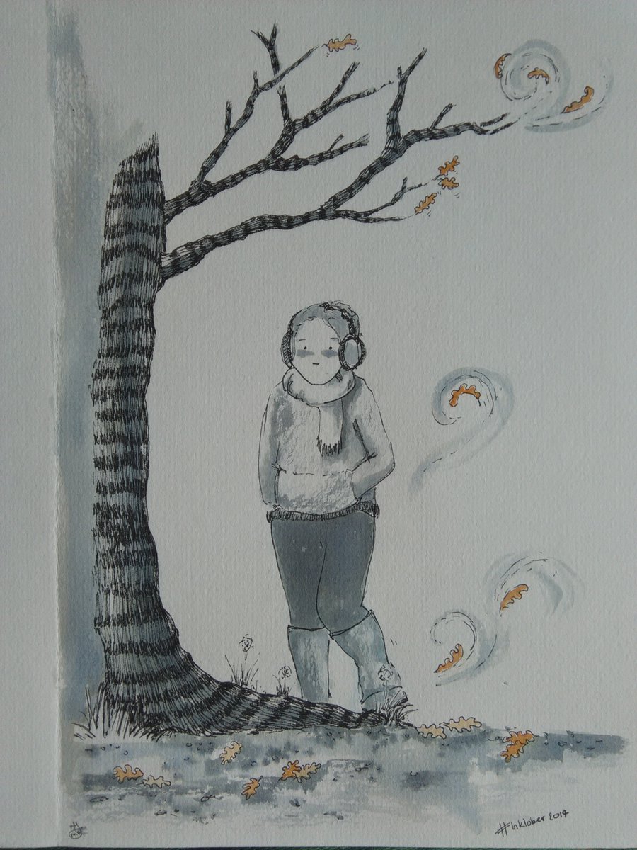 mjpoj's tweet photo. Day 1: (It had been missing some extra ink) #inktober #inktober2017 #comics #illustration #art #octoberwalks #recovery https://t.co/BXKiXRoVts
