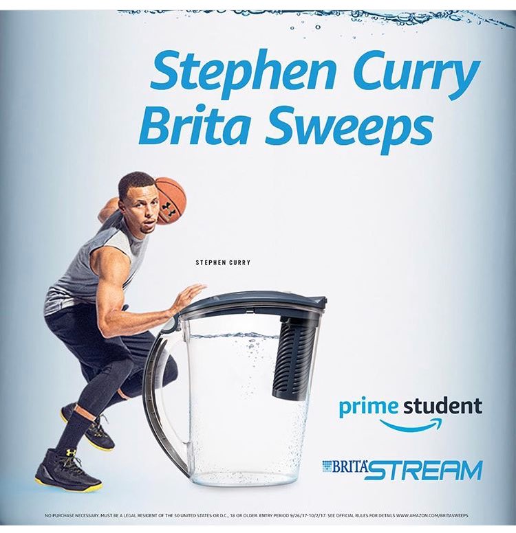 AmazonAtAlbany's tweet photo. Brita &amp; Amazon student are giving you a chance to win an expense paid trip to see Steph Curry play! Link in our bio #AmazonStudentRep #ad https://t.co/5bKyqV0jji