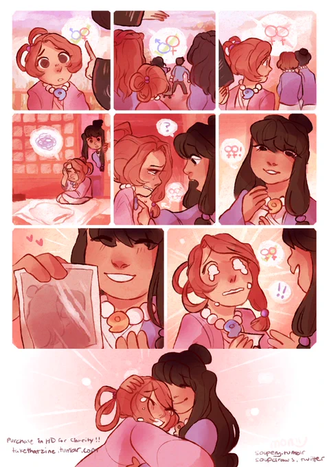here's my full piece for the @TakeThatZine ! it was really fun workin w everyone!
consider buying a full copy, if you can !! #aceattorney 