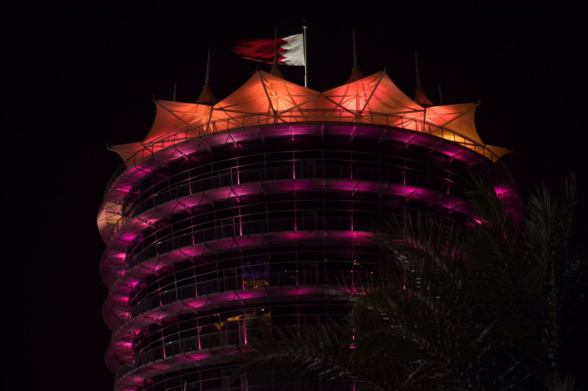BAH_Int_Circuit's tweet image. #Bahrain International Circuit lit in #Pink for Breast Cancer Awareness 🎀.

#ThinkPink #October