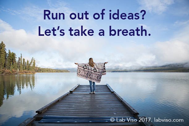LabViso's tweet photo. Run out of ideas? Let's take a breath. #writerslife #amwriting #amreading #designthinking #writingtips #crowdfunding https://t.co/EBhylV7gJ6