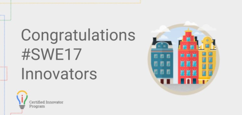 GailKMoore's tweet photo. Let the countdown begin #SWE17! Excited to join #GoogleEI Cohort in Sweden soon! #grateful #readytobringit https://t.co/CrKwAuLvot