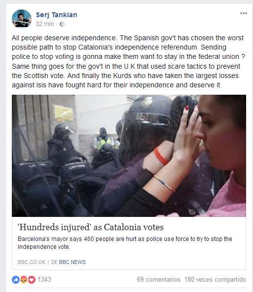 BoogiemanFtw's tweet image. QUE HASTA EL PUTO CANTANTE DE SYSTEM OF A DOWN SE ESTÁ CAGANDO EN LOS PUTOS MUERTOS DE RAJOY.