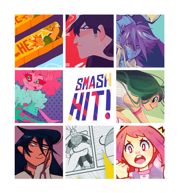 preorders open for SMASH HIT, a book of #bnha superhero posters! https://t.co/MX2WATK8Go

RT for a chance to win a free copy! 