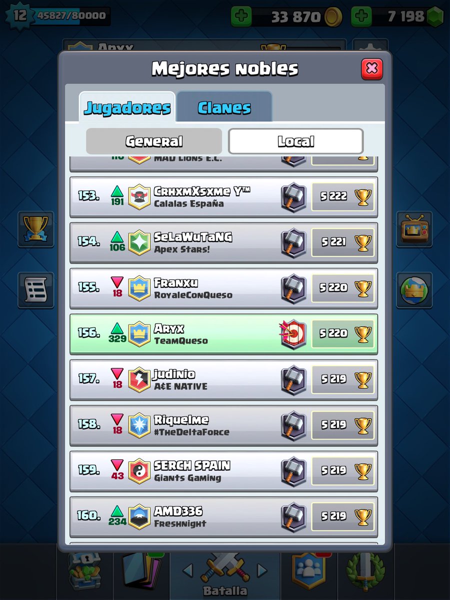 AryxRoyale's tweet photo. Voy a ver si esta season aprieto en el ladder, el mazo de mortero va bastante bien 😊😊😎 https://t.co/GyVfmaw30Z