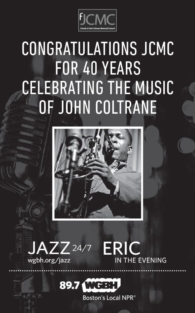 WGBH Music (@wgbhmusic) on Twitter photo Starts today! <a href="/FJCMC/">Friends of JCMC</a> THE 40TH ANNIVERSARY JOHN COLTRANE MEMORIAL CONCERT WEEK October 1st through October 7th, 2017 to.wgbh.org/601684VS4 Starts today! <a href="/FJCMC/">Friends of JCMC</a> THE 40TH ANNIVERSARY JOHN COLTRANE MEMORIAL CONCERT WEEK October 1st through October 7th, 2017 to.wgbh.org/601684VS4
