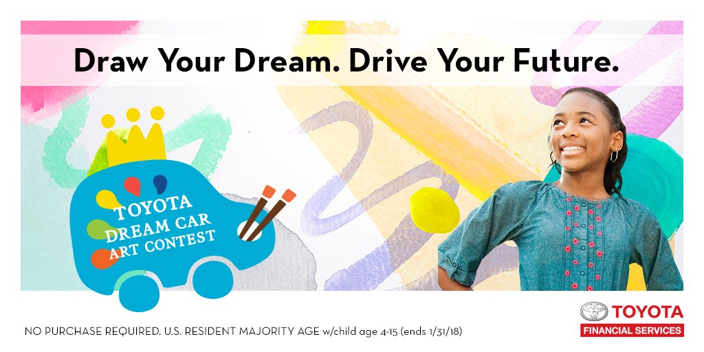 Submissions are now open for the 12th Annual #ToyotaDreamCar Art Contest! Check out more details here: bit.ly/2xQiLhH