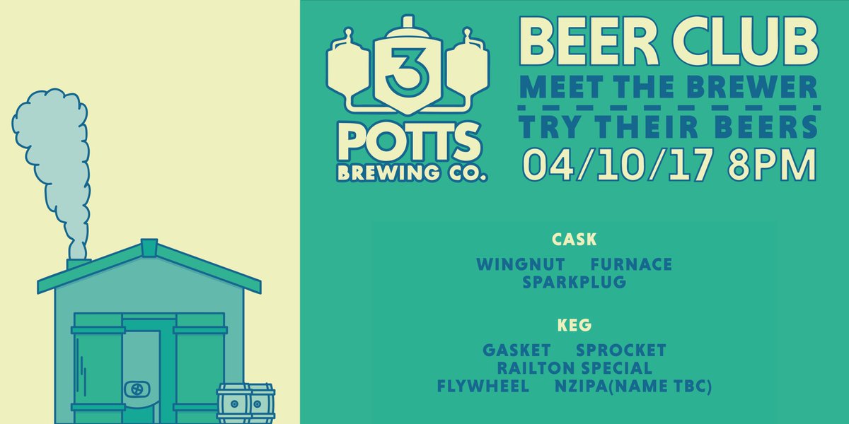 Beer Club is back Wednesday...and it's the first time we're joined by a hometown brewery.  <a href="/3PottsBrewingCo/">3 Potts Brewing Co.</a> are in the house! 🎉🎉🎉