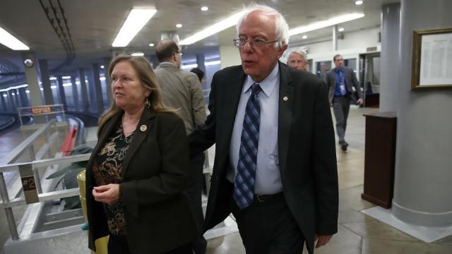 thehill's tweet photo. Bernie Sanders' wife: He would have beaten Trump in 2016 election https://t.co/yb2rQ6lpHJ https://t.co/CqZQ2JWTvc