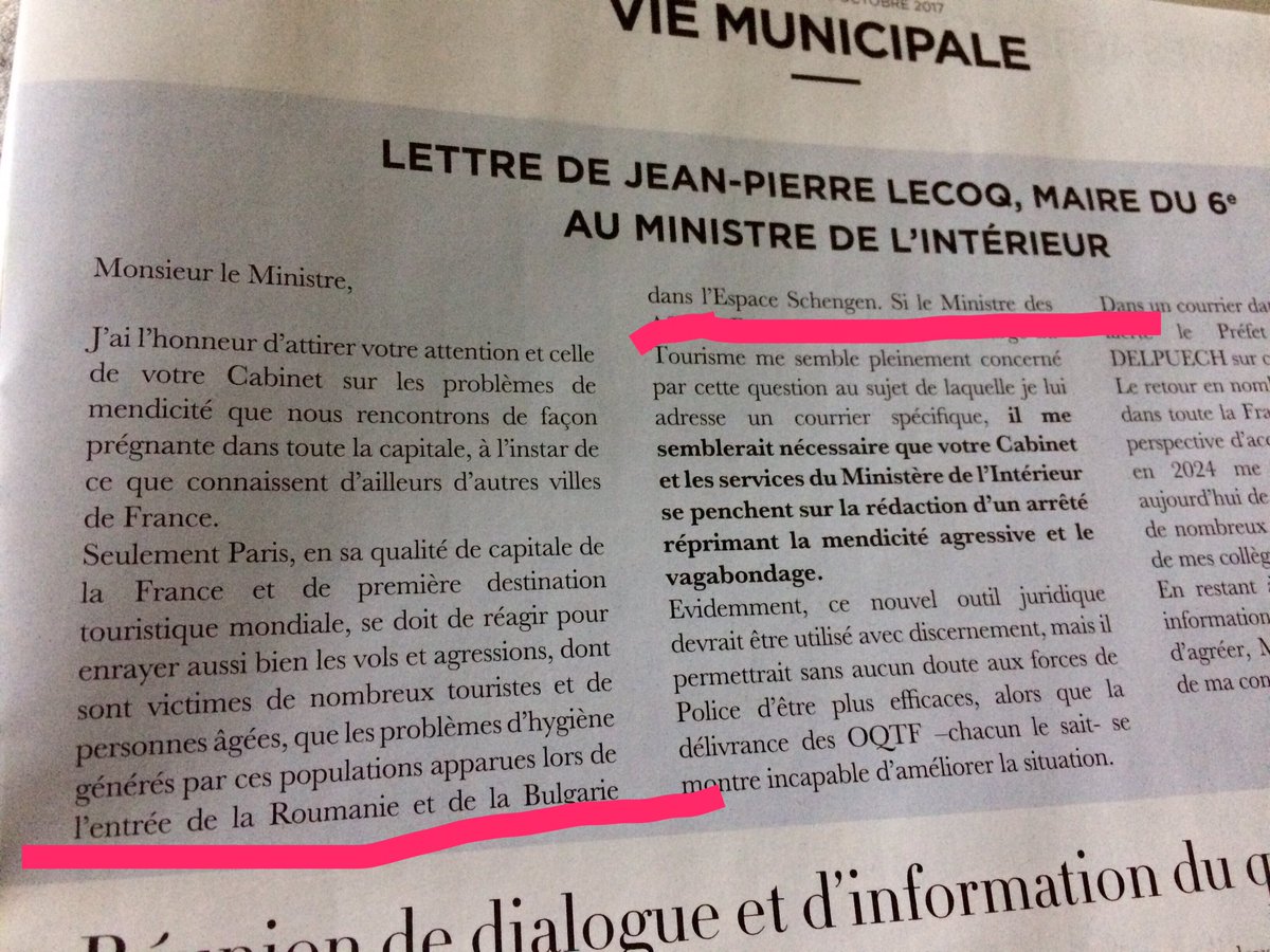 La Roumanie et la Bulgarie ne sont jamais entrées dans l'espace Schengen <a href="/mairie6paris/">Mairie du 6ᵉ</a> <a href="/jp_lecoq/">Jean-Pierre Lecoq</a> #mairie6e