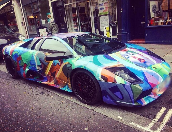 #colourful car #clifton road today 1st October #LittleVenice

📷 #Matt many claiming credit but some state lifted frm #Matt