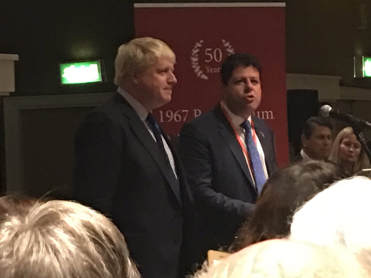SamanthaLGeorge's tweet image. Great to be at the #Gibraltar @Conservatives reception! About to hear from #ForeignSec @BorisJohnson #CPC17