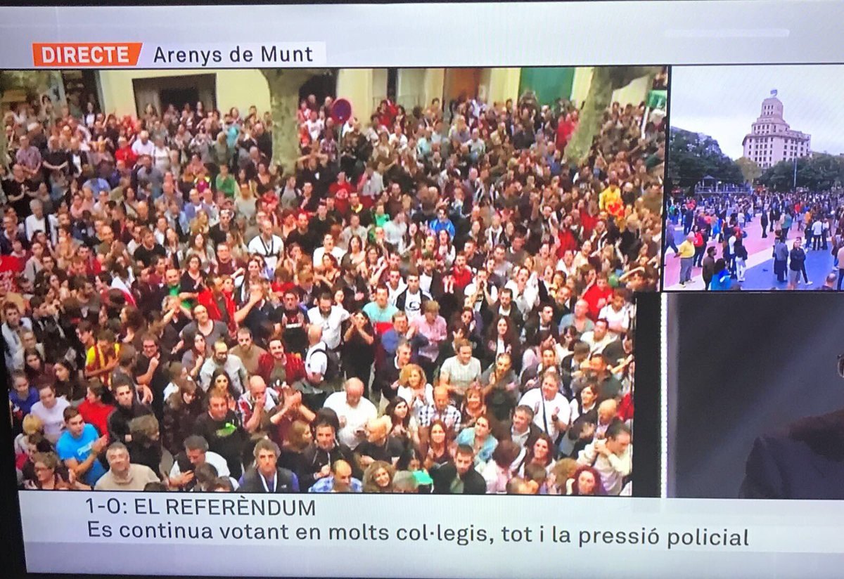 Molt orgullós del meu Poble i la seva gent. #ArenysDeMunt #Democràcia