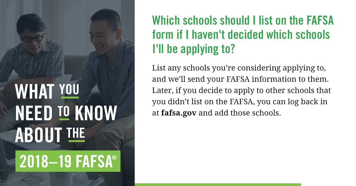 FAFSA's tweet photo. The FAFSA launched today (https://t.co/wdDmg7cr0I)! You're bound to have questions, and here are some answers. https://t.co/PO6pkCE5Qe