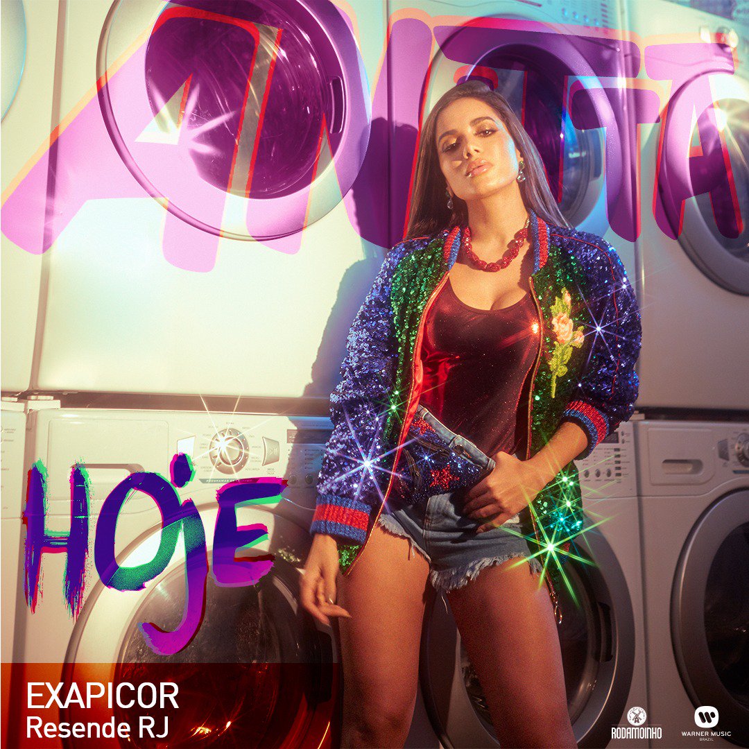 Mais tarde tem show em Resende/RJ, quero ver todo mundo lá comigo 😘