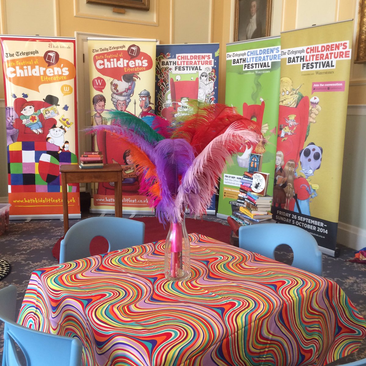 Far_FetchedProd's tweet photo. Pleasure to have done the decor for the author's green room at #BathKidsLitFest ! What a brilliant line up @Bathfestivals 👏🏼 #creativedecor https://t.co/N3GAuL5J2H