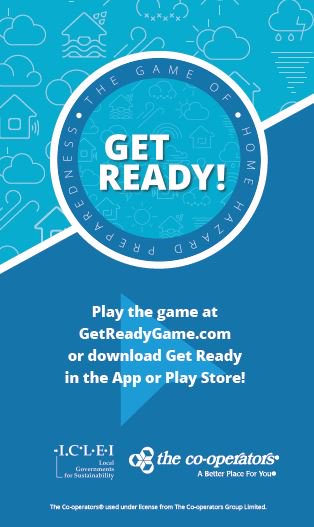 ICLEI_Canada's tweet photo. New Contest! Take a preparedness action from the Get Ready game and Tweet a pic using hashtag #getreadygame to be entered in a prize draw! https://t.co/jVsxw1u4ZF