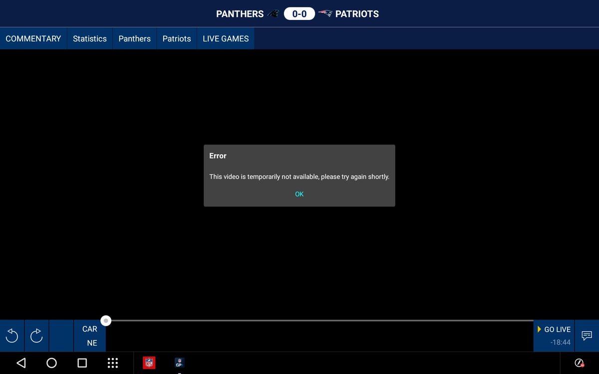 Eddbuck's tweet photo. @nfl @nfluk @NFLGamePassEU Another week, another failure. You clearly can't provide the promised service. I want my money back! #GamePass https://t.co/Ymd2drgaMY