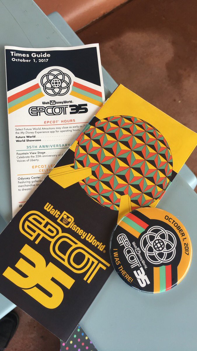 BlueHenMarisa's tweet photo. Today’s the day! #Epcot35 ❤️✨🌐 https://t.co/Q1qbk2qXyG