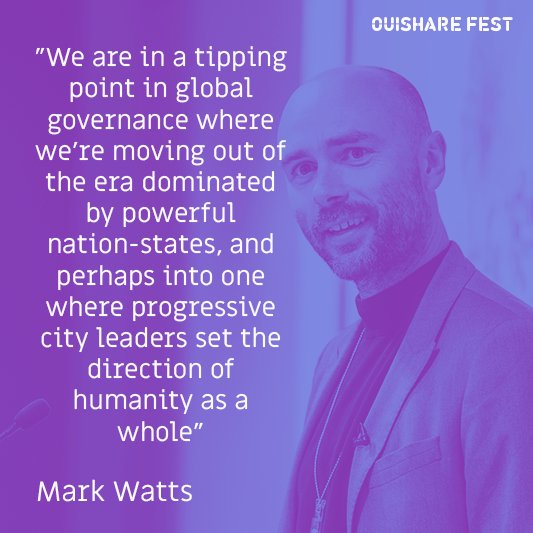 OuiShareFest's tweet photo. Provocative talk by @MarkWatts40
on #OSFEST17
Will mayors save the world?
https://t.co/xkXOYc5mId https://t.co/ogLgv1KU2R