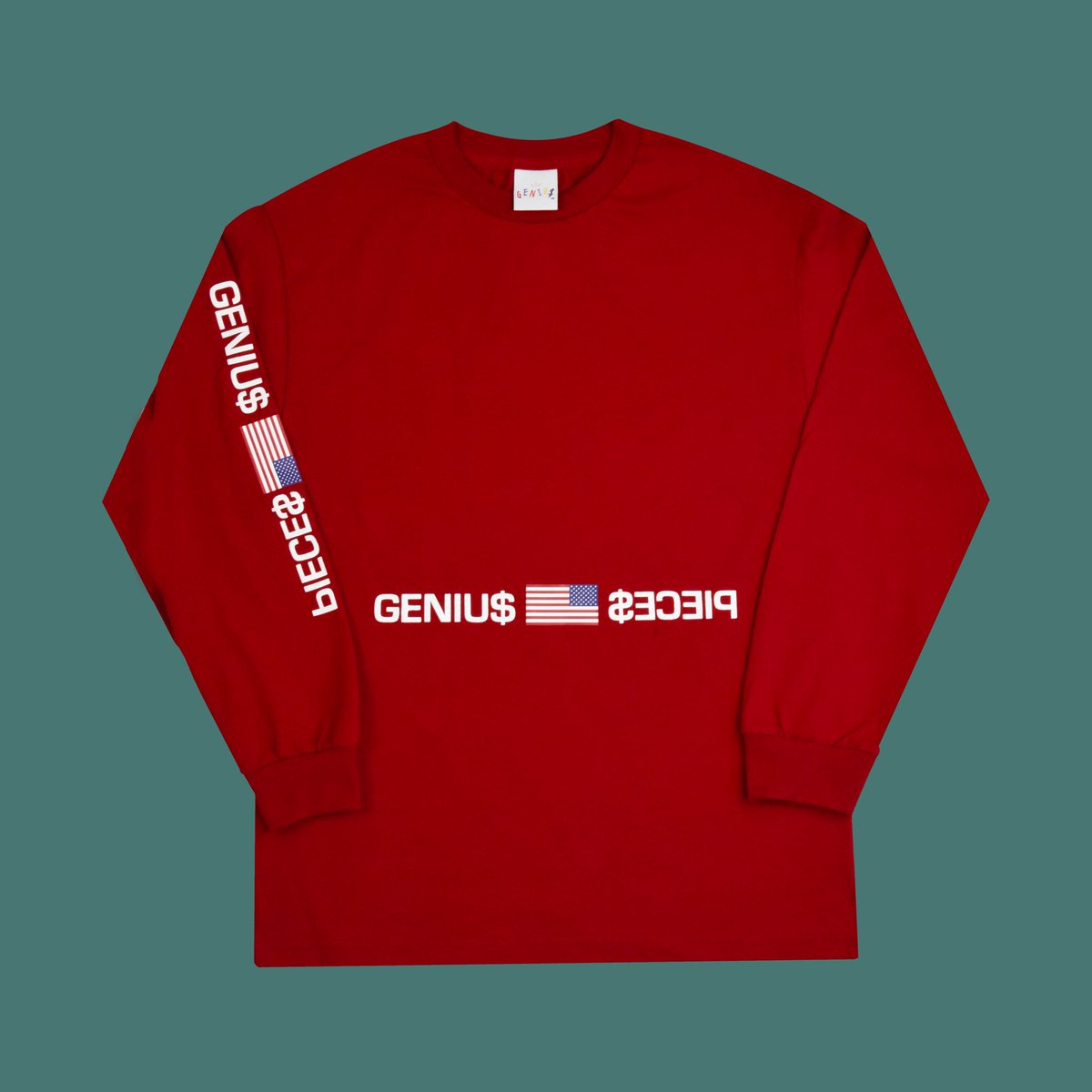 geniuspieces's tweet photo. GENIU$ "AMERIKA" Long-Sleeves available Today 3:33pm PST x 6:33pm EST https://t.co/pXk4c5YjOT