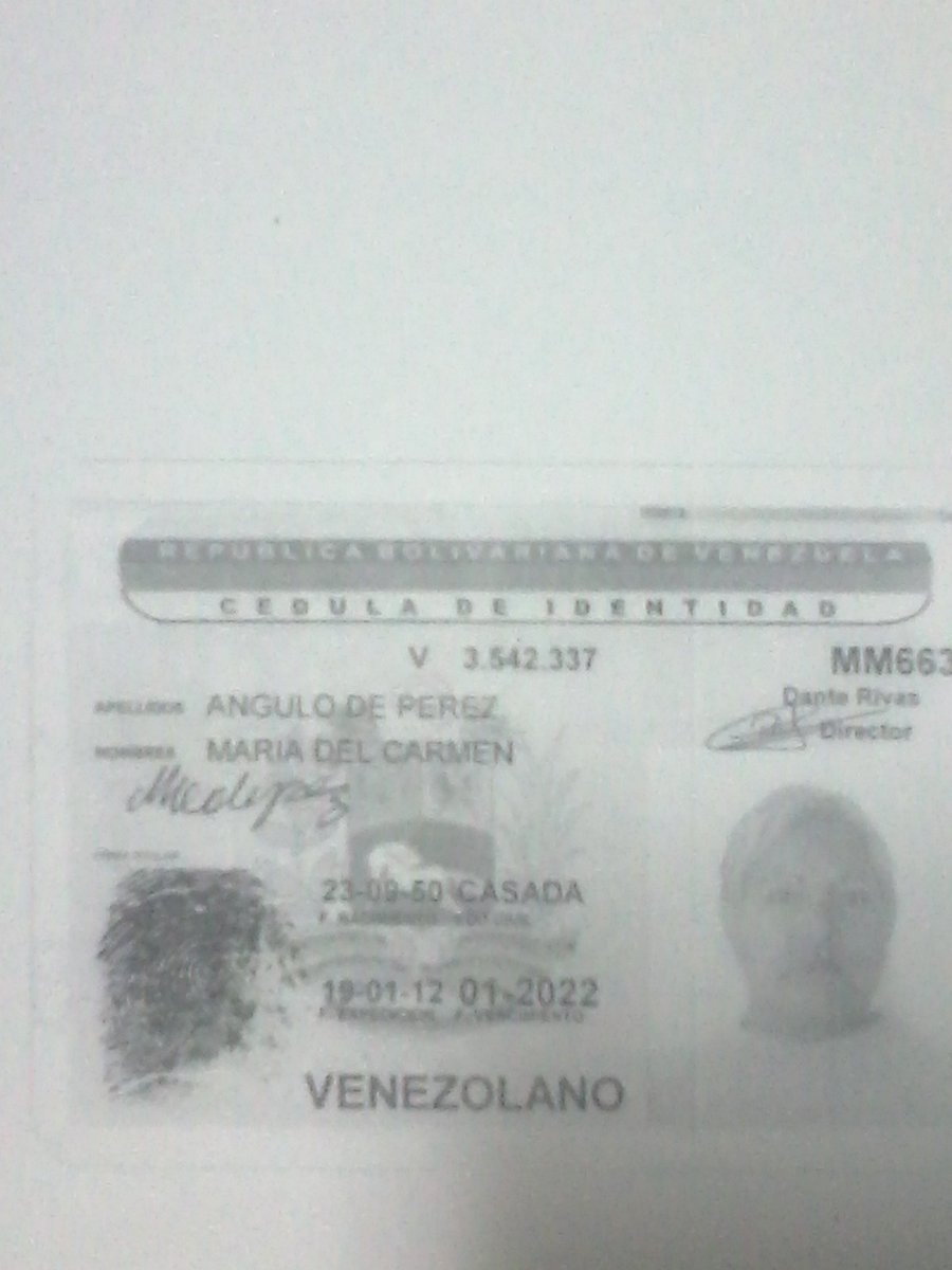 mapa0667's tweet photo. @NicolasMaduro BUENAS CAMARADA Y COMPATRIOTA PRESIDENTE LE ENVIO DATOS DE MI MAMA PARA VER SIES POSIBLE INCLUIRLA EN LAS PENSIONES ELLA SUFRE DE DIABETES https://t.co/9MirimqxTa