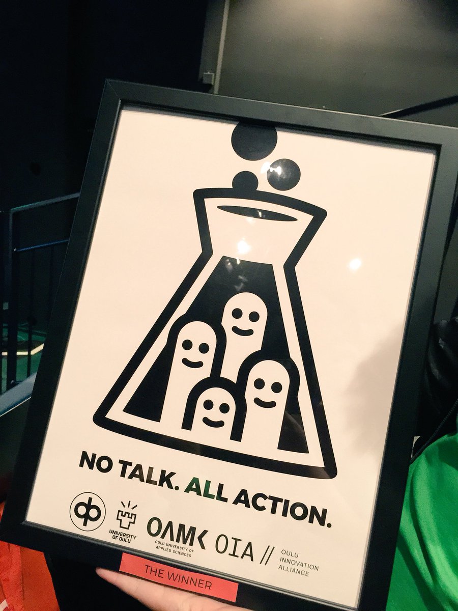 Well, we ended up winning the competition. #startupweekend <a href="/swoulu/">Startup Weekend Oulu</a>