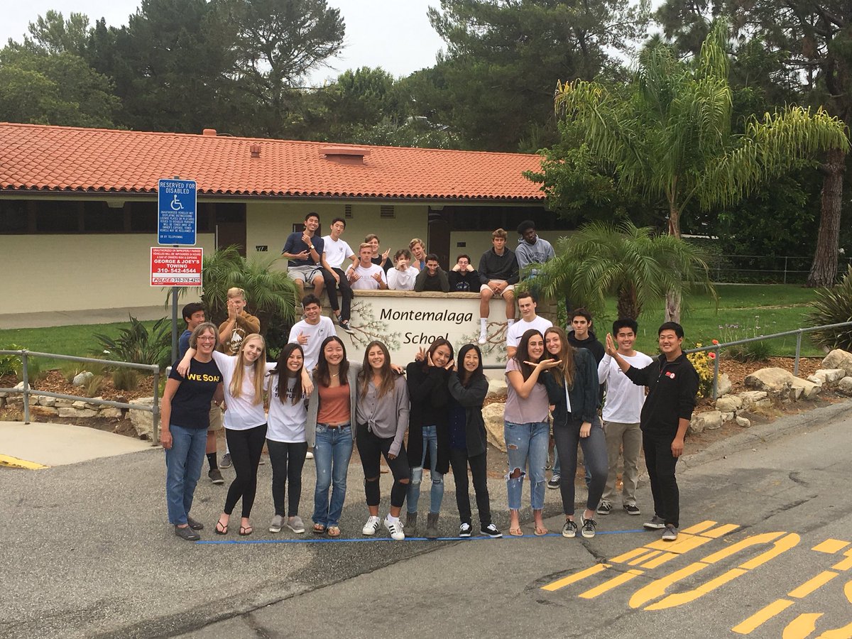 GlickSandy's tweet photo. OMG!  These Palos Verdes High seniors were all Montemalaga alumni (class of 2011! ) What an honor to be invited to their photo op!! https://t.co/7ZeNMsdpe7
