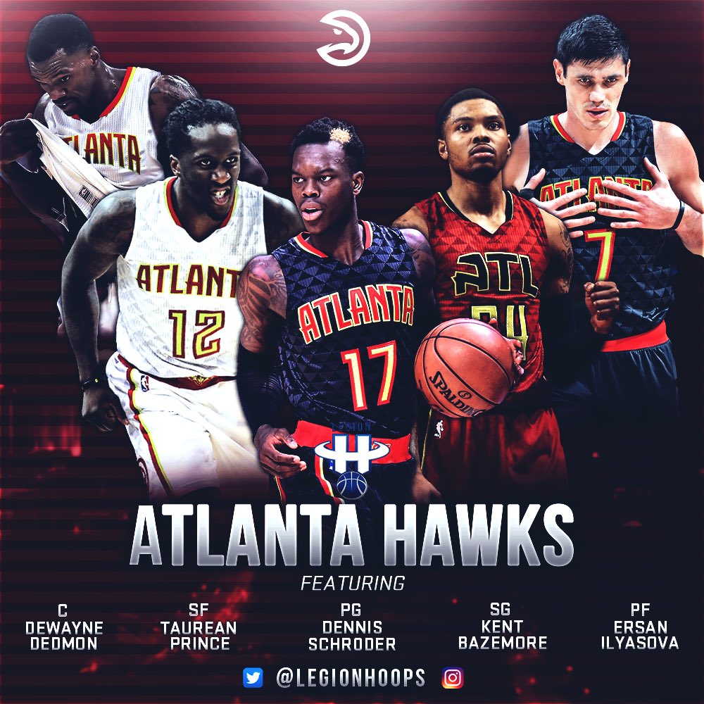 LegionHoops's tweet photo. The projected starting lineup for the ‘17 Atlanta Hawks. (via Instagram 👉🏻 LegionHoops) #TrueToAtlanta https://t.co/BxvJsWR2he