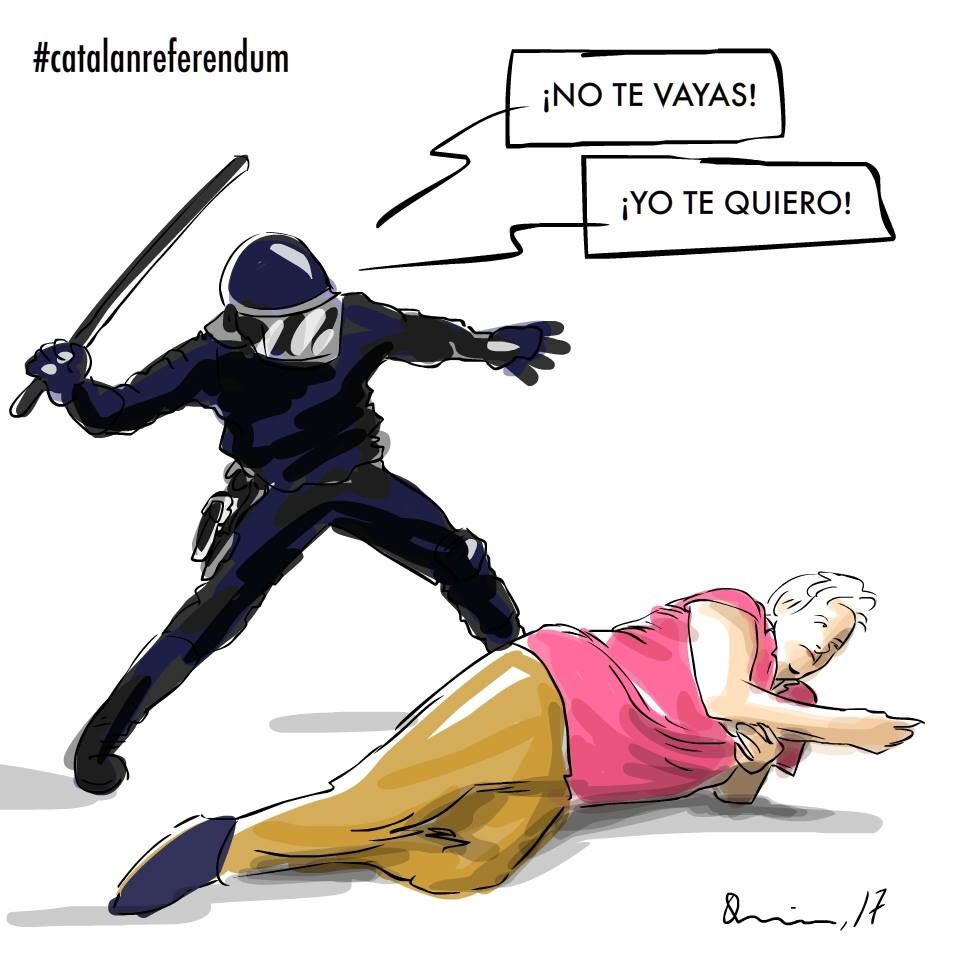antoniomanuel__'s tweet photo. Siento rabia e indignación por la irresponsabilidad política que ha degradado el Estado de Derecho en un Estado de Derechas. #referendumCAT https://t.co/fw5xa5yZQT