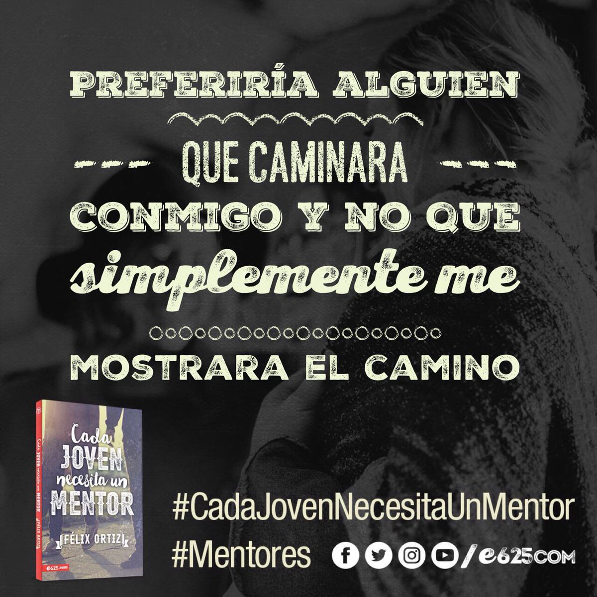 Si hubiera más jóvenes con mentores que modelen la madurez cristiana, el mundo sería mejor y la iglesia más fuerte. e625.com/producto/cada-…