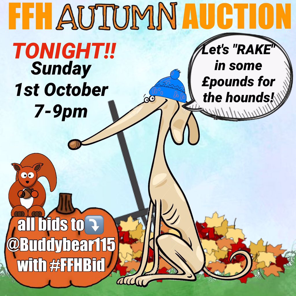 awkward_1110's tweet photo. @NWDogRescue #autumnauction!
7-9pm UK
11a PDT 3p EDT
Bid a few £pounds for the hounds🎁!
Or 🙏🏻RT items?
⏩@Buddybear115 will tweet https://t.co/VkuBEwAx39