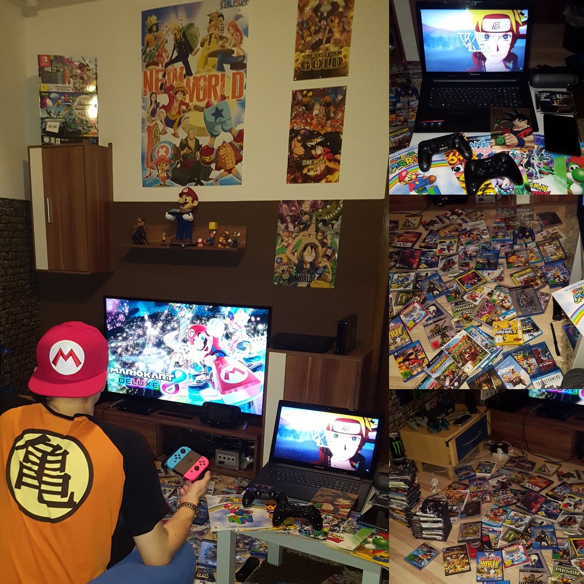 My own paradise 🙌💥❤
#Gaming #Nintendo #Playstation #OnePiece #DBZ #SuperMario #Love