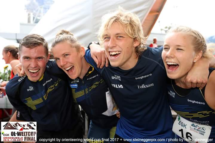 Regborn's tweet photo. VÄRLDSCUPSEGER! ✌ Grym laginsats på dagens sprintstafett. Fint avslut på den internationella säsongen! #owcupfinal https://t.co/Uky7RWaWbF