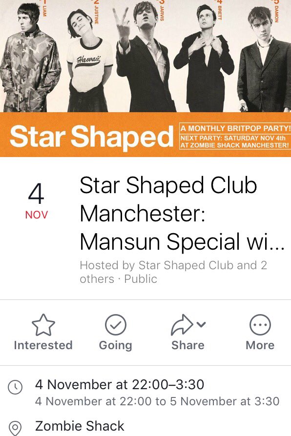 mansunband's tweet photo. To celebrate the release of @PaulDraper's 'Spooky Action' @StarShapedClub have a Mansun event on Sat 4th November:
https://t.co/uDuNy1seT2 https://t.co/Fz6RgN7nSu