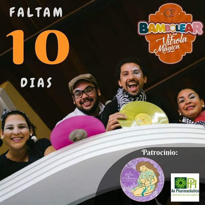 Bambolear2's tweet image. Contagem regressiva!!! Faltam só 10 dias pra Vitrola Mágica girar no palco do Teatro Deodoro! Dia 11/10, às 19h30!