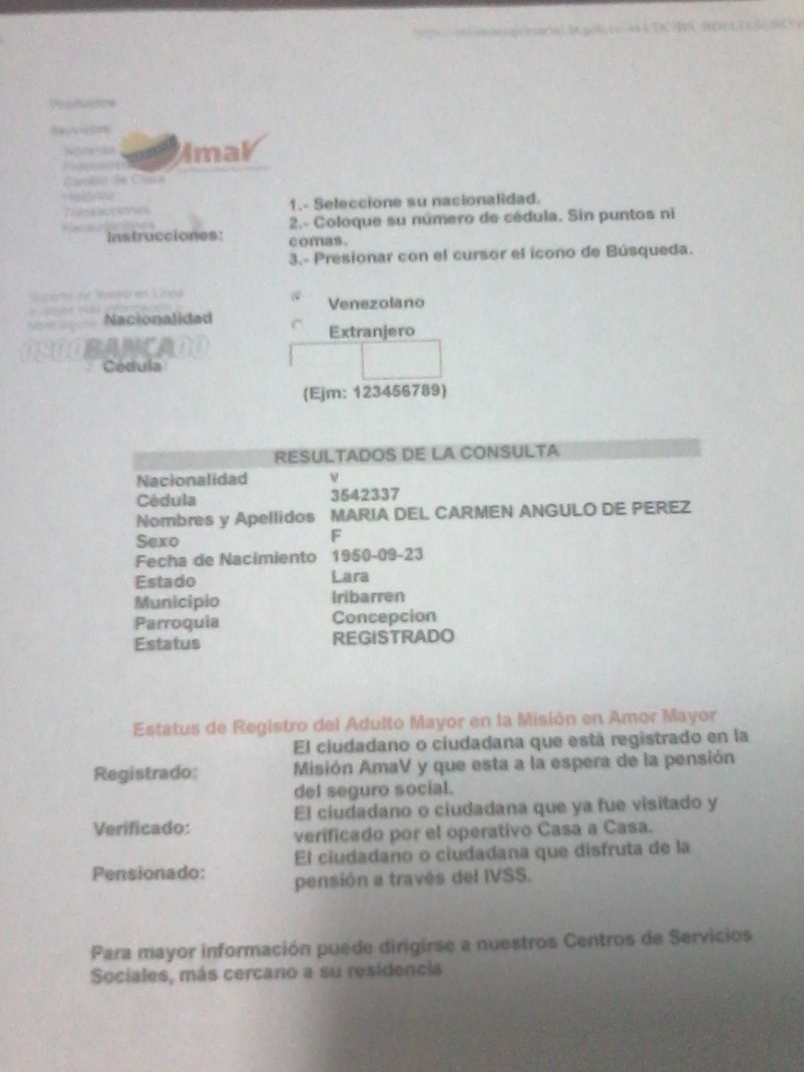 mapa0667's tweet photo. #DomingosConMaduro94 CAMARADA YCOMPATRIOTA PRESIDENTE LE ENVIO DATOS DEMIMAMA PARAVER SIESPOSIBLE INCLUIRLA ENLASPENSIONES SUFRE DEDIABETES https://t.co/SvNOnzEQug