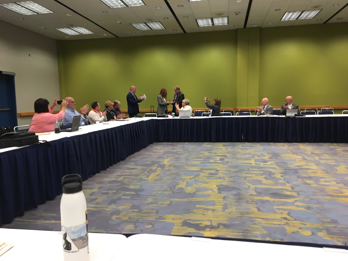 morantimothy's tweet photo. Nice to see @WEForg recognizing outstanding volunteers like Sydney Innerebner at #plantops committee. #weftec https://t.co/8QXmPnoE6Y