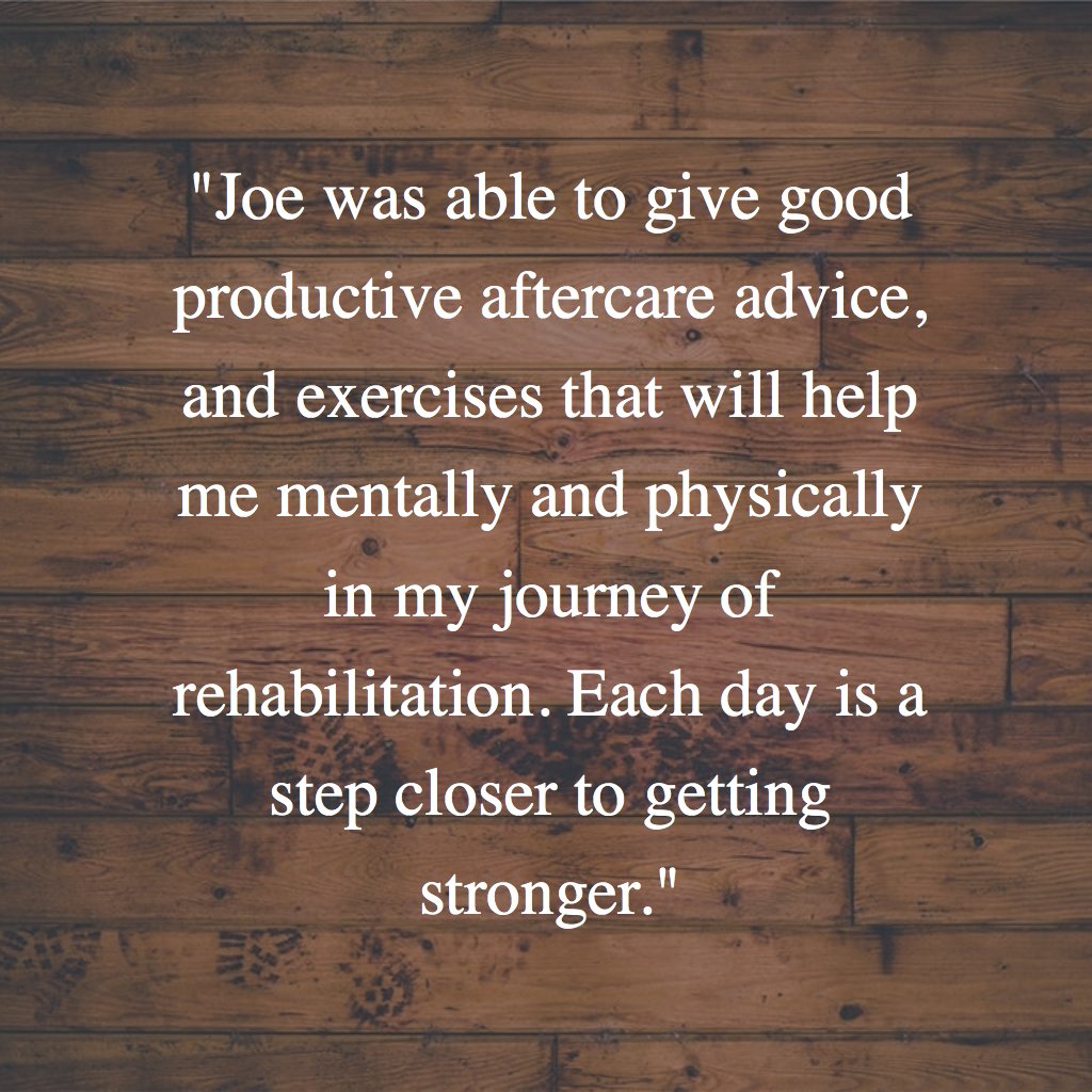 Thinking about contacting us? Here is a recent review from a happy customer! #breakingbarriers #getfit #motivation #rehabilitation