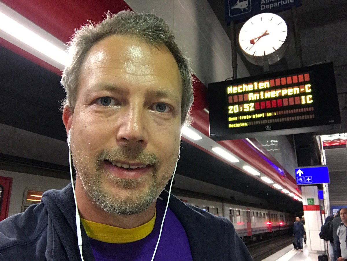 DragonBe's tweet photo. Waiting for my train home #phpnw11 (@ Brussels Airport Railway Station - @nmbs) https://t.co/vBV6kVOoI2 https://t.co/B6X18z3A6v