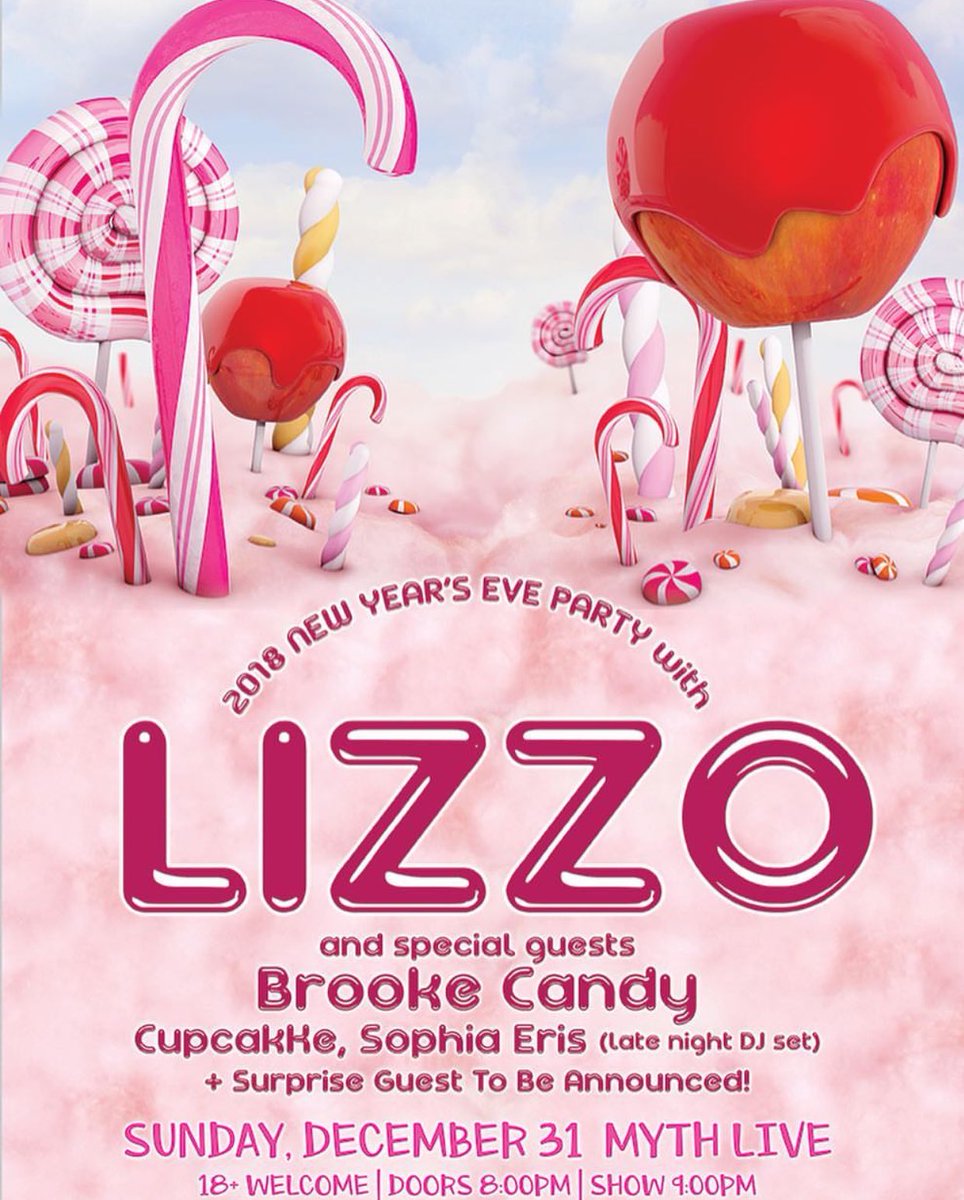 BrookeCandyNow's tweet photo. Brooke Candy is going to perform at 2018 New Years Eve Party w/ @CupcakKe_rapper &amp; @lizzo In Minneapolis December 31th! ✨ https://t.co/Oq6alZ3yP4