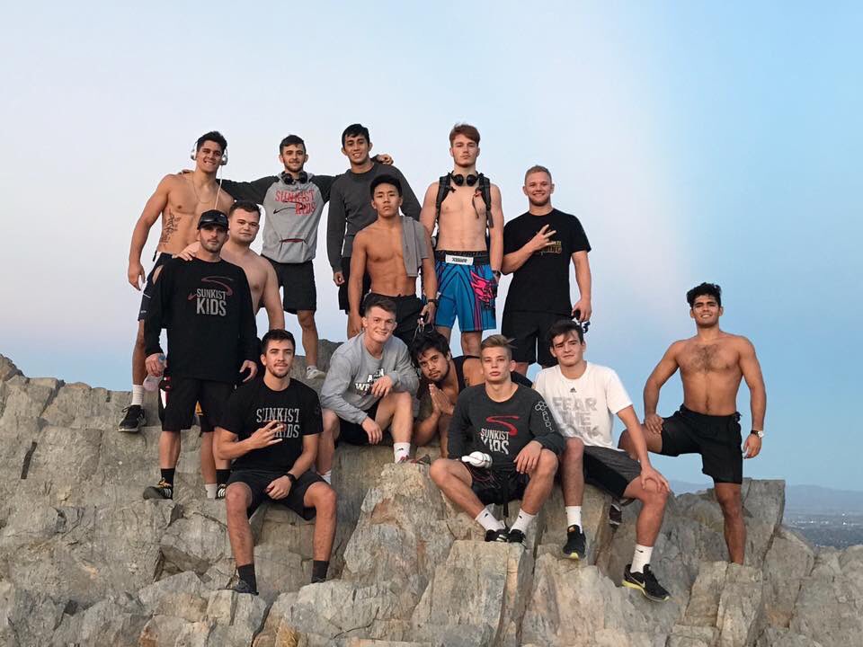 Crooks's tweet photo. Sun Devil Saturday morning tradition. #keepclimbing #forksonfire #d1wrestling https://t.co/FPVvKoYEAY
