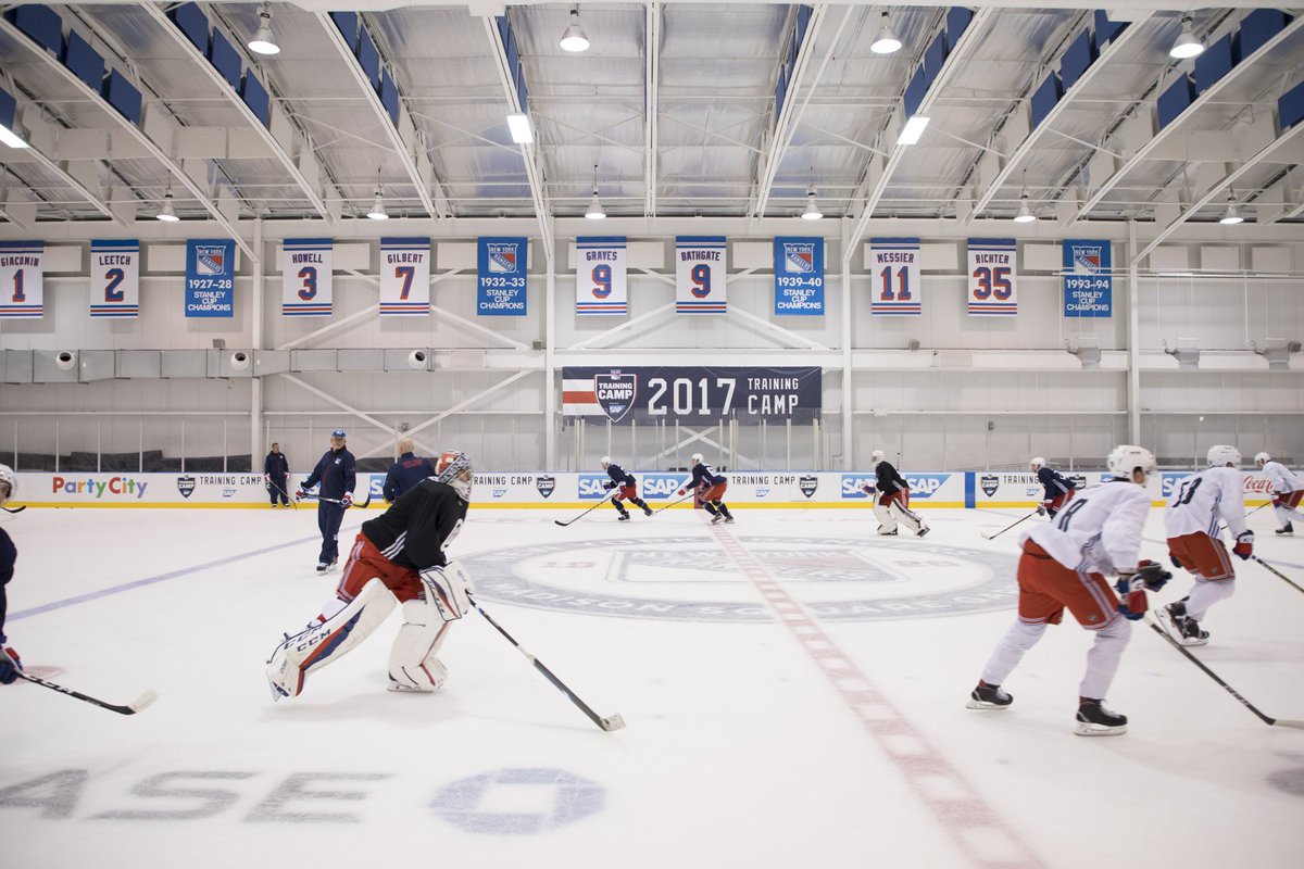 NYRangers's tweet photo. #NYR head north to Lake Placid for team building exercises. Full story: https://t.co/Y696wyxdv2 https://t.co/9M9vpz9CNr