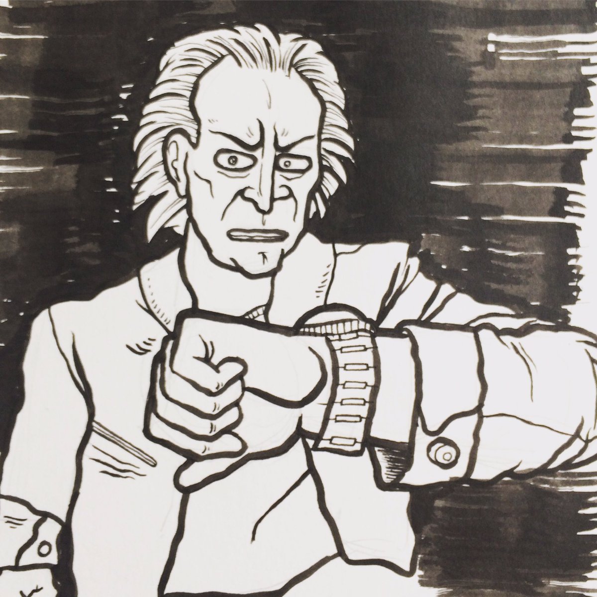 Nic needs to check the time to make sure it is in fact the first day of #inktober
#illustration #niccaged #inktober2017 #inktober2017day1