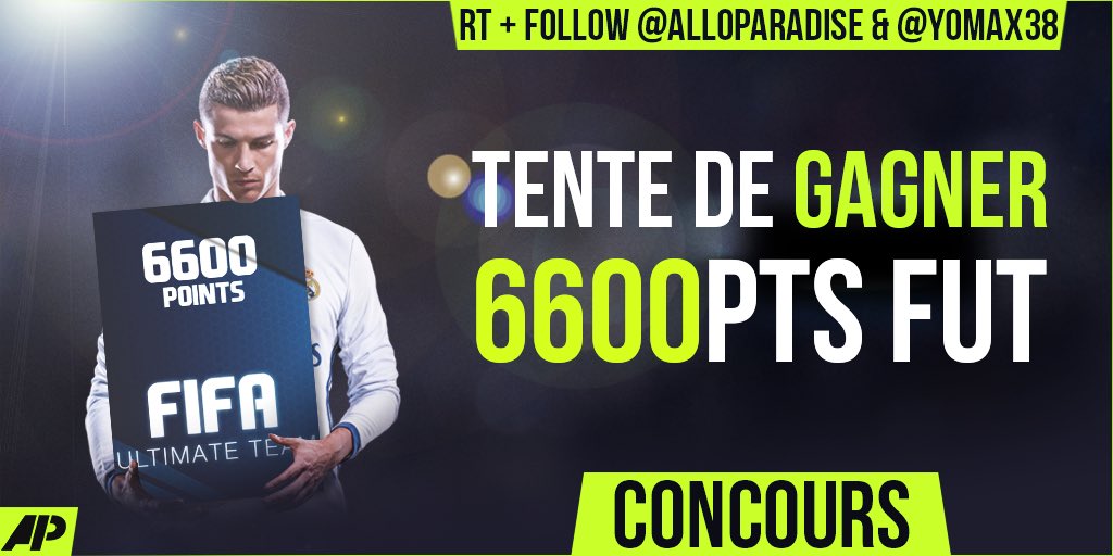 YoMax38's tweet photo. Concours - Afin d’annoncer mon partenariat avec @alloparadise nous vous offrons 6600 Points 
Pour participer #RT + #FOLLOW @alloparadise &amp; @YoMax38 
Tirage le 10/10

Vous pouvez également utiliser le code « Yomax » pour 5% de réduction sur les plateformes https://t.co/PfcZLQ5pQL https://t.co/okuN6Uf2CP