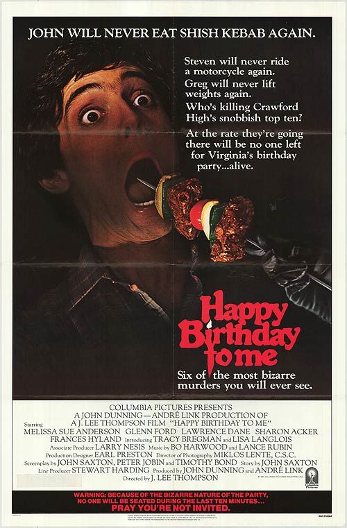 Horror Film Review: Happy Birthday To Me (dir by J. Lee Thompson)  