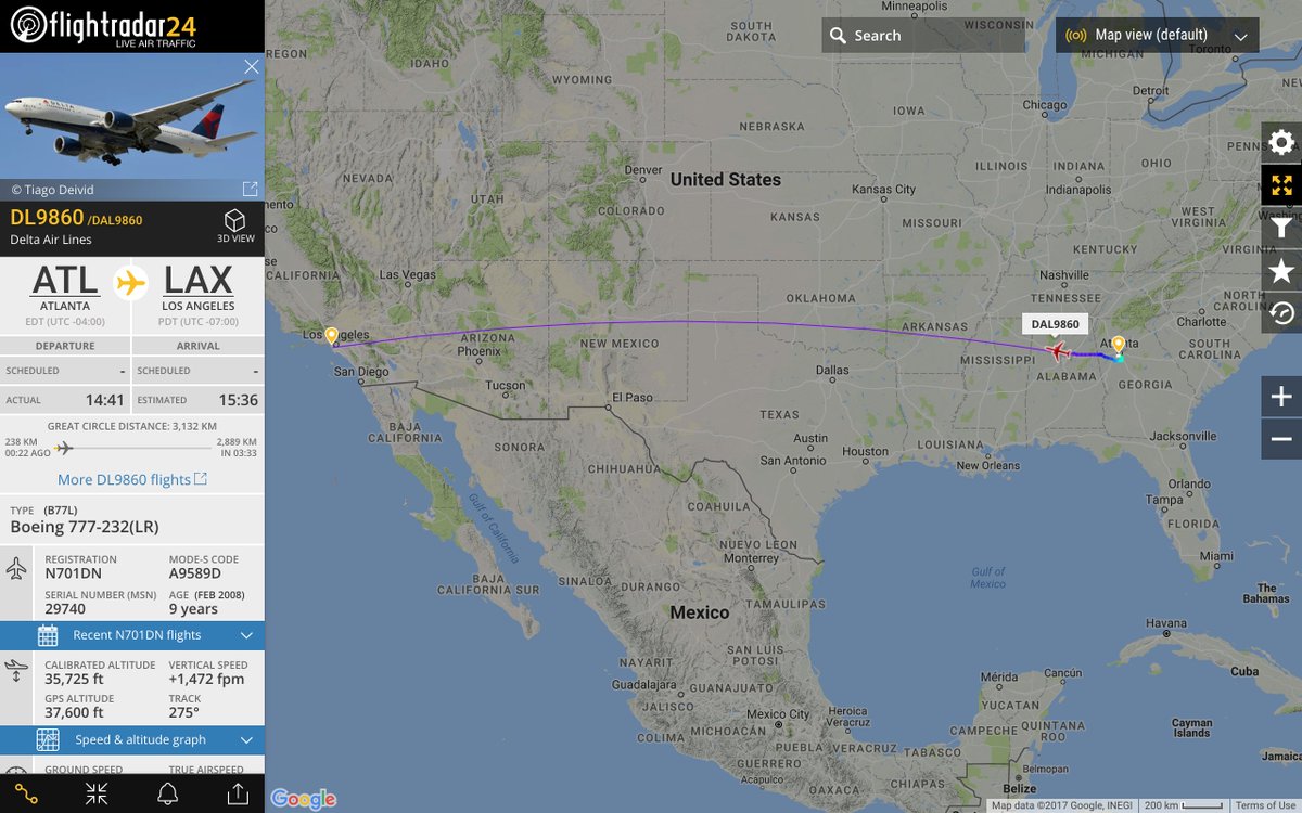 flightradar24's tweet photo. #AF66’s passengers will make it to Los Angeles with a delay of about 26 hours.

https://t.co/KxOMIODS0X https://t.co/wu9r1z9l0A
